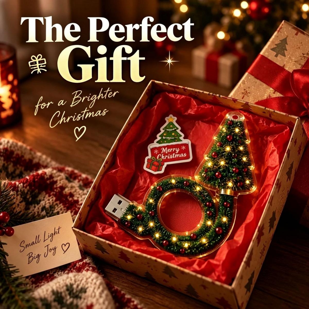 Christmas Projector in a festive gift box